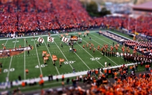 american football tiltshift stadium 2560x1600 wallpaper 